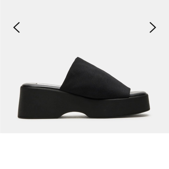 Steve Madden Shoes - Steve Madden Black Slinky Slide Sandals